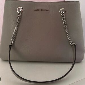 Michael Kors Taupe Leather Shoulder Bag